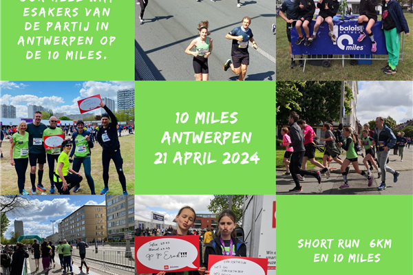 Ook heel wat groen op de 10 miles in Antwerpen!